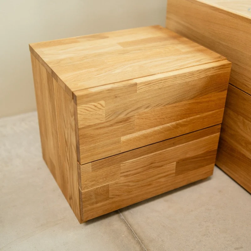Table de chevet en bois massif de chêne Danemark 2 – NordicStory