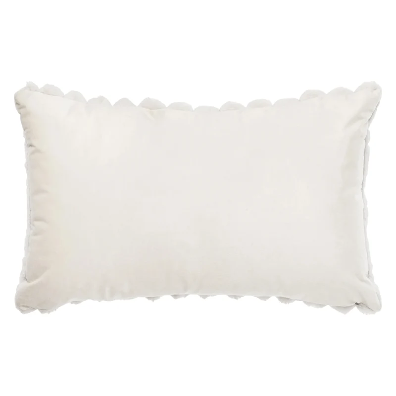 Coussin 12 x 20 po en fausse fourrure - Raya