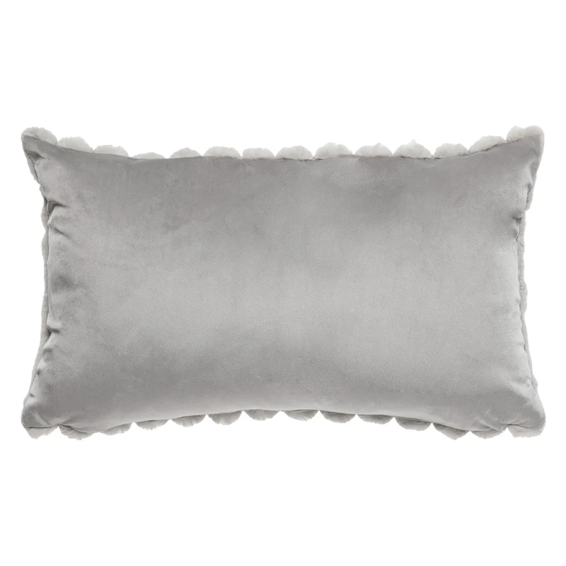 Coussin 12 x 20 po en fausse fourrure - Raya