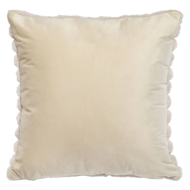 Coussin 18 x 18 po en fausse fourrure - Raya