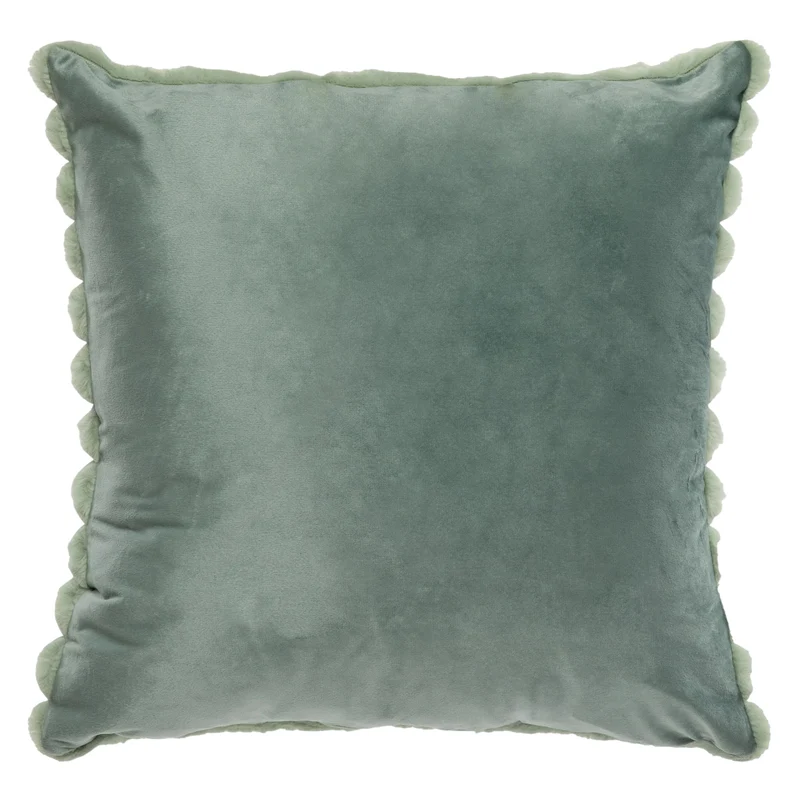 Coussin 18 x 18 po en fausse fourrure - Raya