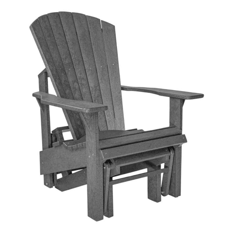 Chaise berçante extérieure en plastique recyclé - Adirondack Berçante G01