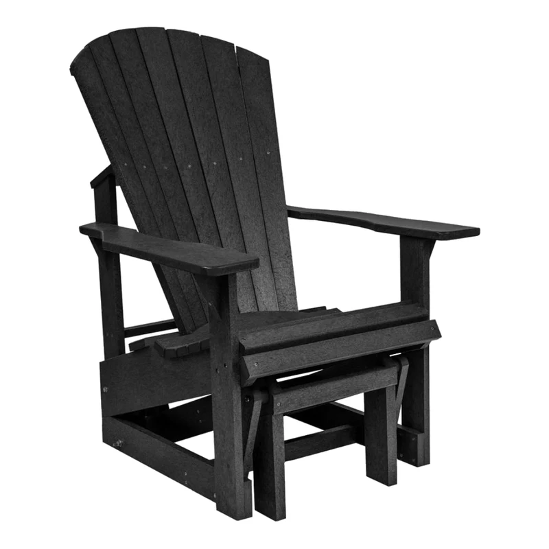 Chaise berçante extérieure en plastique recyclé - Adirondack Berçante G01