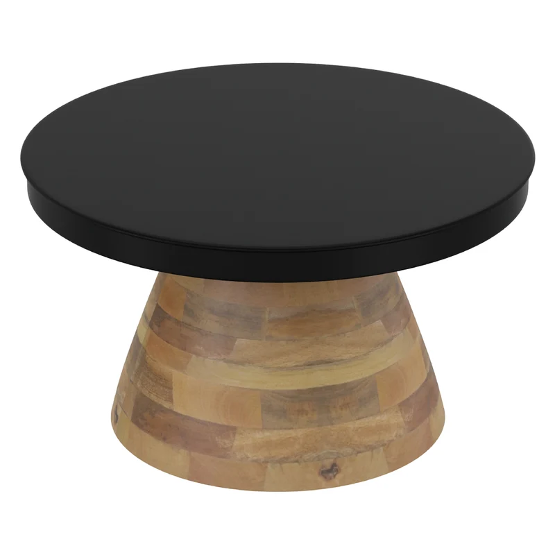 Table basse en fer noir et bois de manguier - Boden