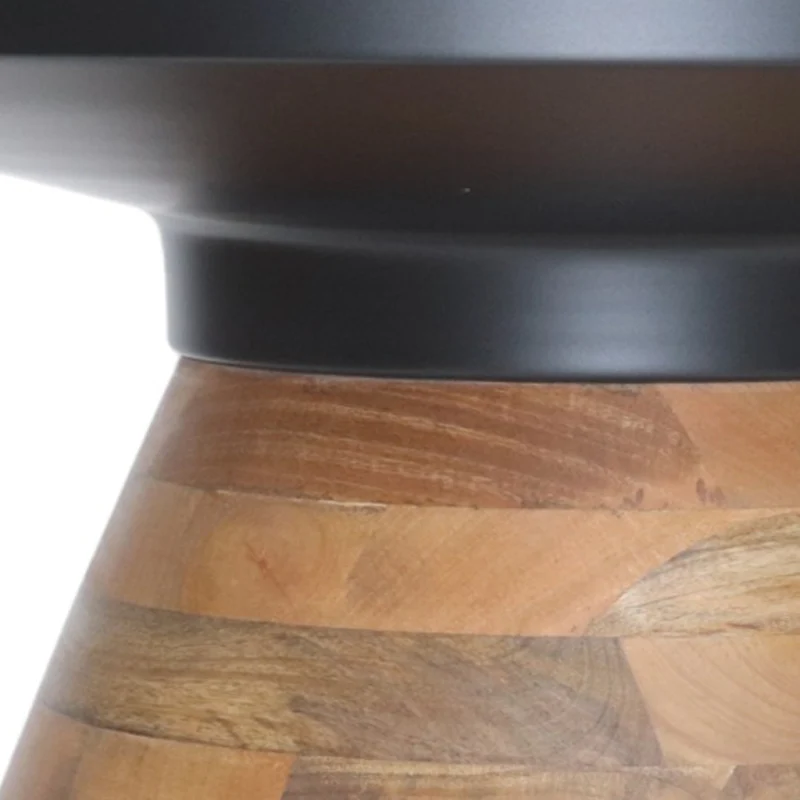 Table basse en fer noir et bois de manguier - Boden