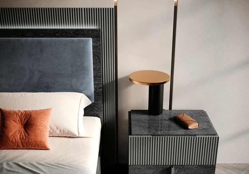 Chambre complète modern capitonné ROMY