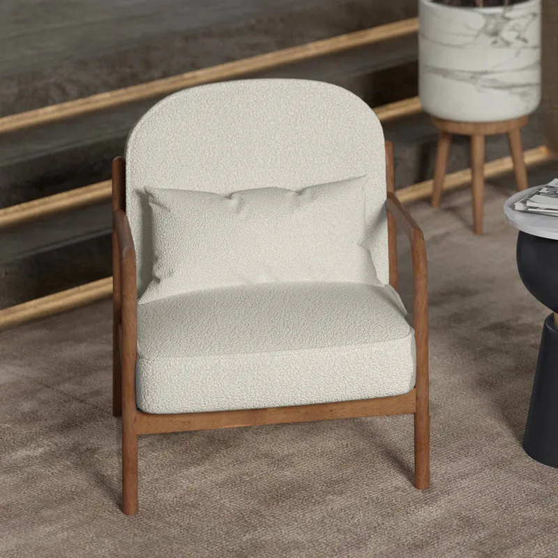 Chaise d'appoint aspect cuir ou en tissu - Fani