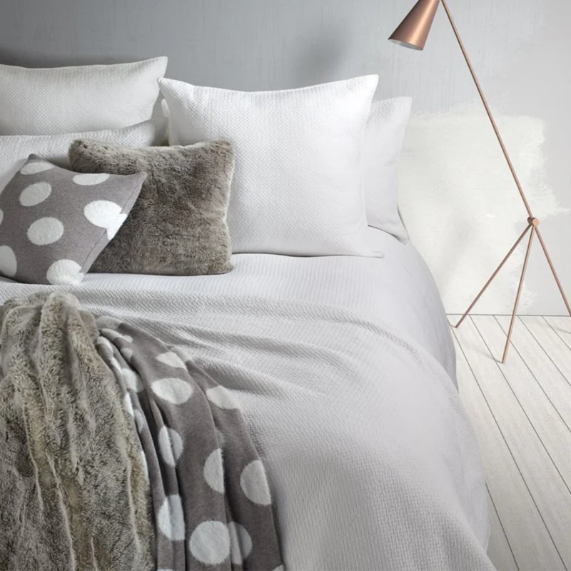 Housse de couette en coton blanc à chevron Grand / Très grand - Graphic