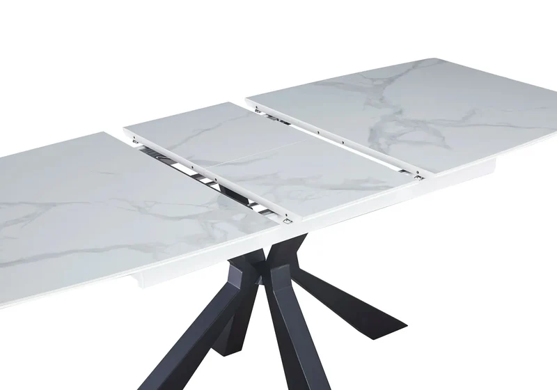 Table extensible céramique noir marbre noir - Urso