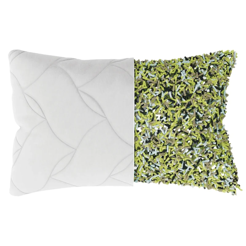 Oreiller en microfibre et mousse mémoire recyclé - Azzurri Verde