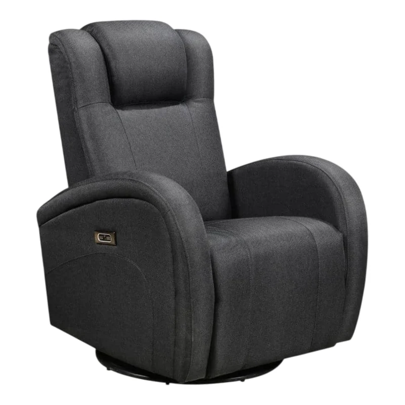 Fauteuil berçant, pivotant et inclinable motorisé en tissu et en cuir - Marseille