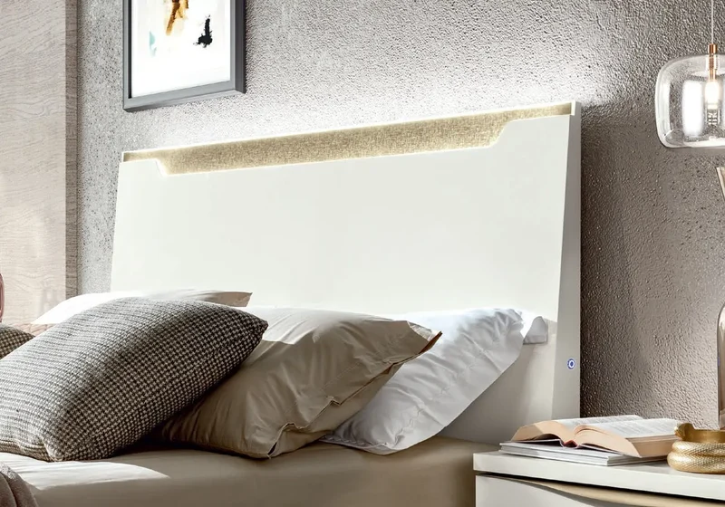Chambre complète laquée blanc XENA