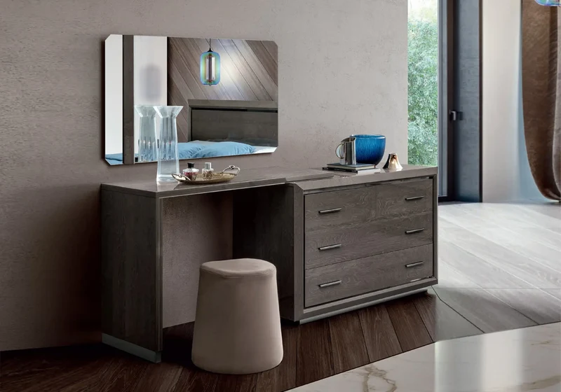 Chambre complète bouleau argenté PURA