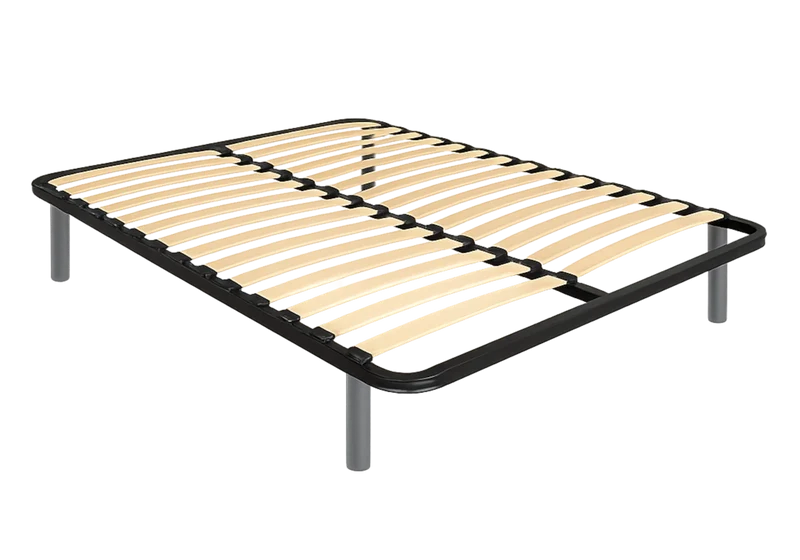 Jeu de 4 pieds en métal gris - Ebac