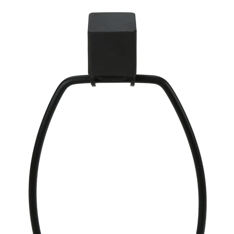 Lampe de table en métal noir avec port USB intégré 25 po - I 9638