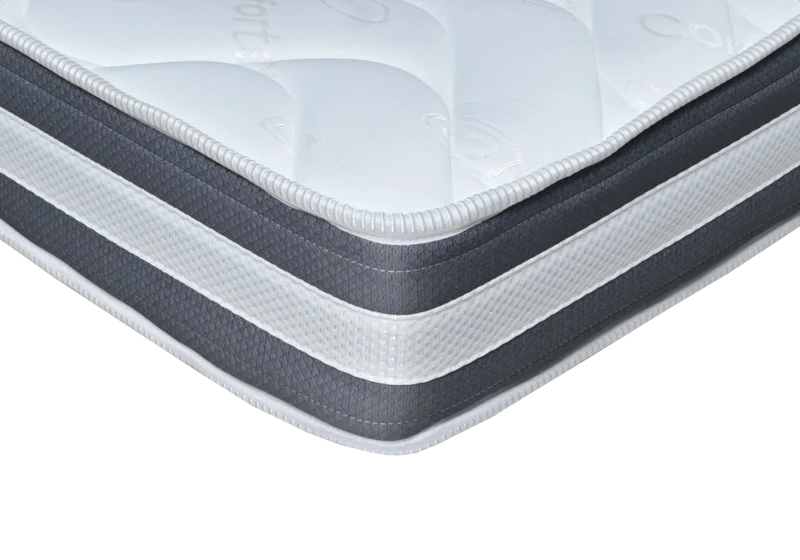 Matelas mousse confort aéré 20 cm - Perle