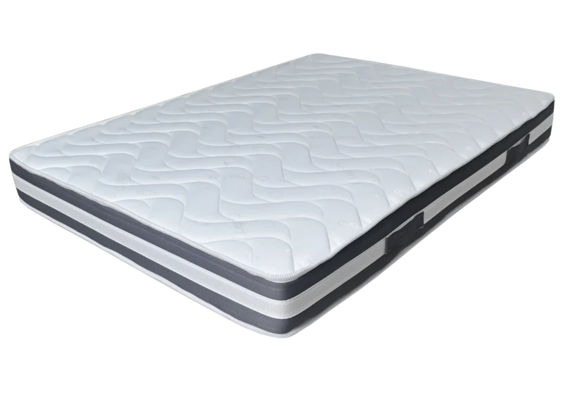 Matelas mousse confort aéré 20 cm - Perle