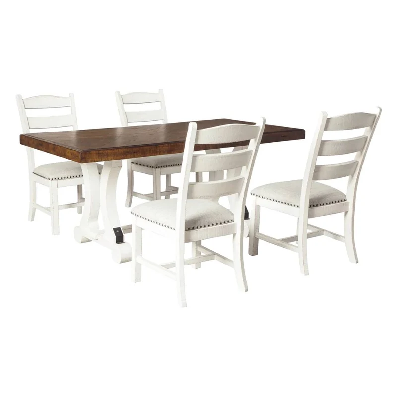 Ensemble de salle à manger avec 4 chaises rembourrées - Valebeck