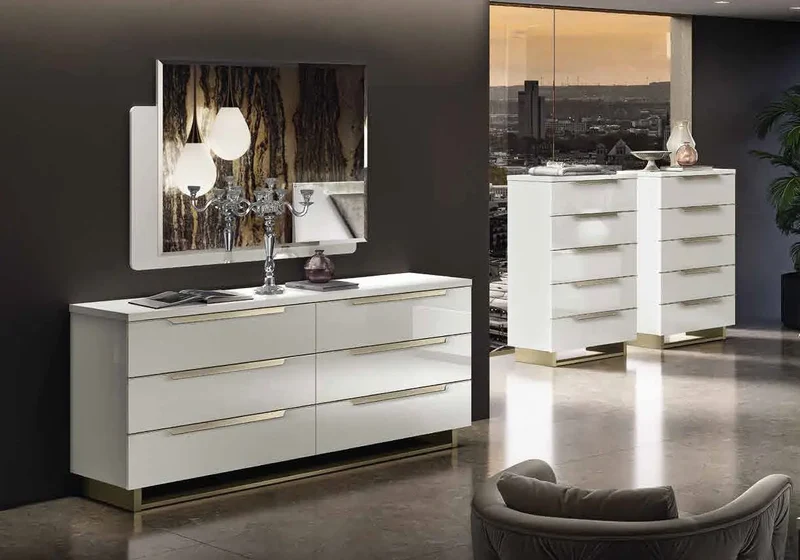 Chambre complète modern blanc LADY
