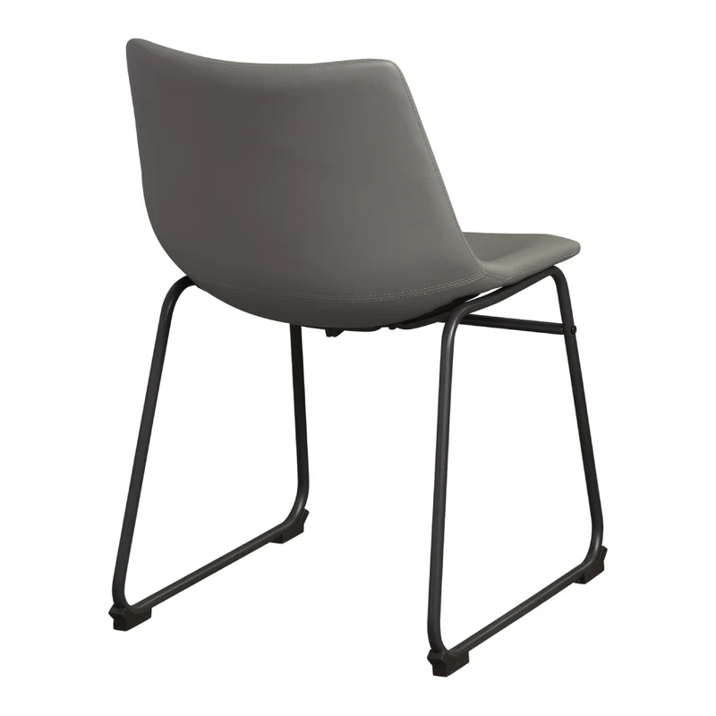 Ensemble de 2 chaises de salle à manger aspect cuir - Centiar