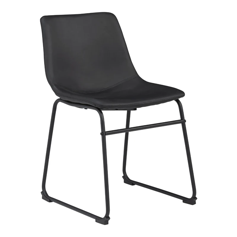 Ensemble de 2 chaises de salle à manger aspect cuir - Centiar