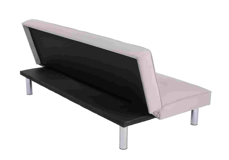 Banc convertible gris chromé - Antha