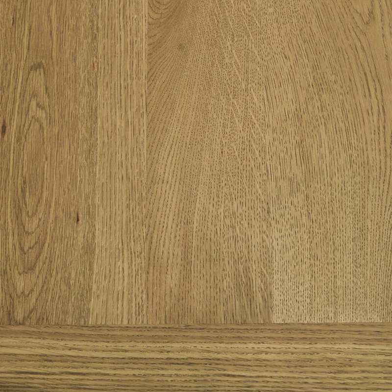 Table de salle à manger extensible en bois/placage de chêne rustique - Galliden