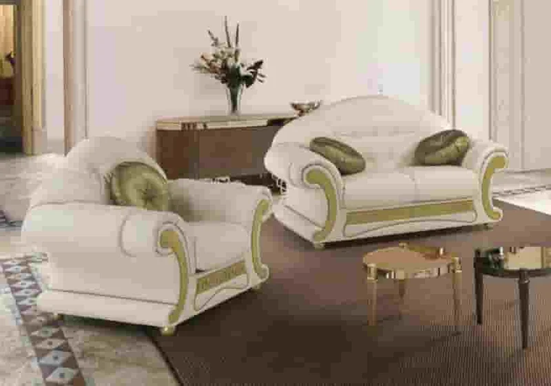 Canapé cuir versace gold LOUIS