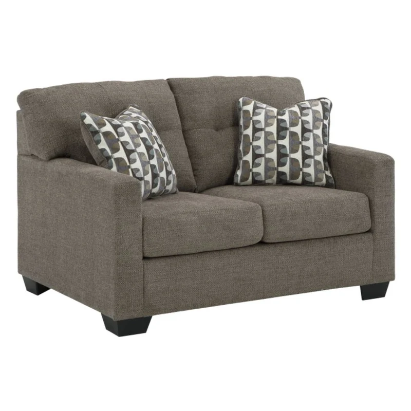 Causeuse en tissu avec coussins - Mahoney