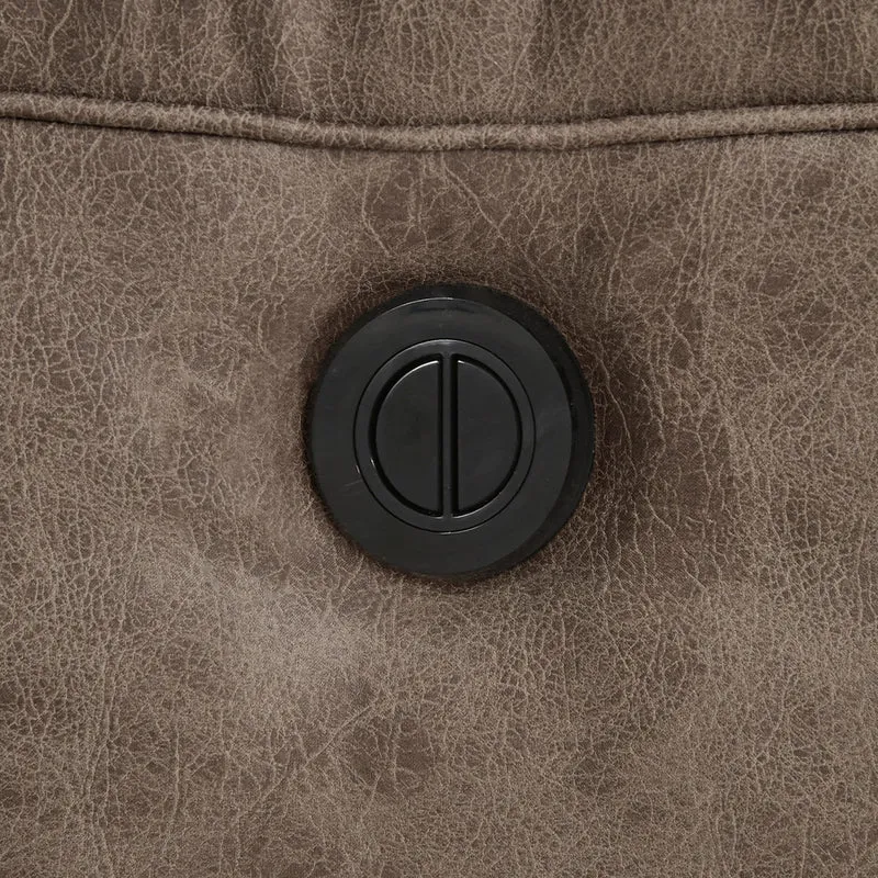 Sofa inclinable motorisé aspect cuir - Stoneland
