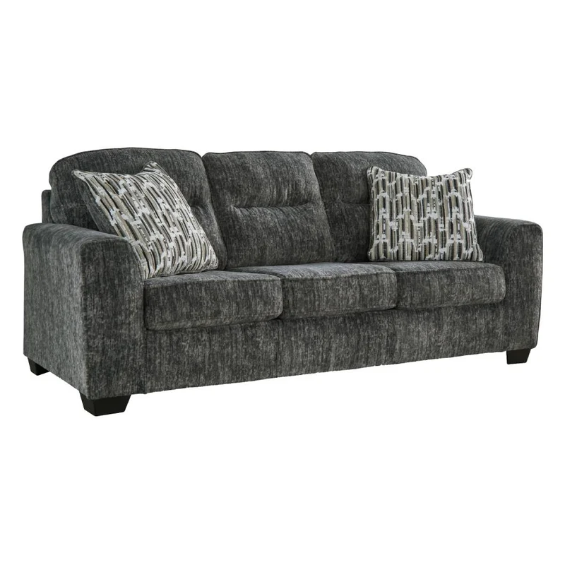 Sofa en tissu avec coussins - Lonoke