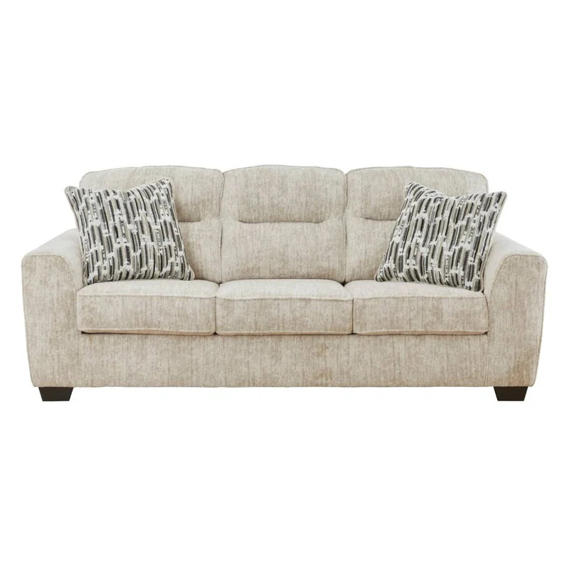 Sofa en tissu avec coussins - Lonoke