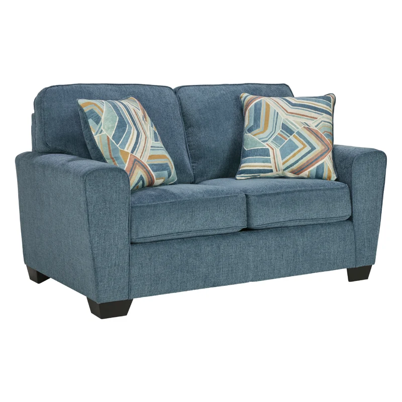 Causeuse en tissu texturé avec coussins - Cashton