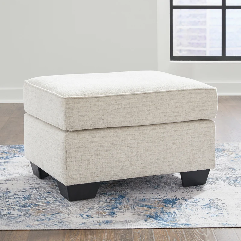 Ottoman en tissu texturé - Cashton
