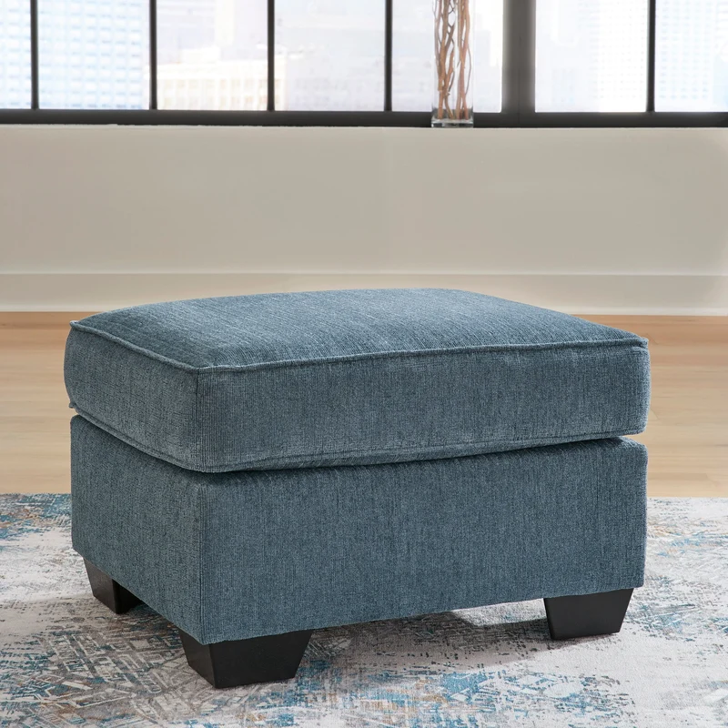 Ottoman en tissu texturé - Cashton