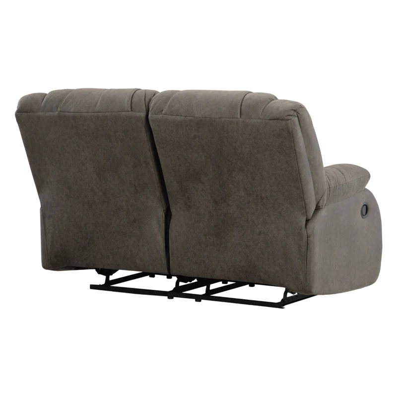 Causeuse inclinable aspect cuir brun - First Base
