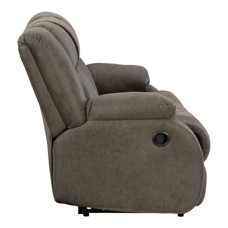 Sofa inclinable aspect cuir brun - First Base