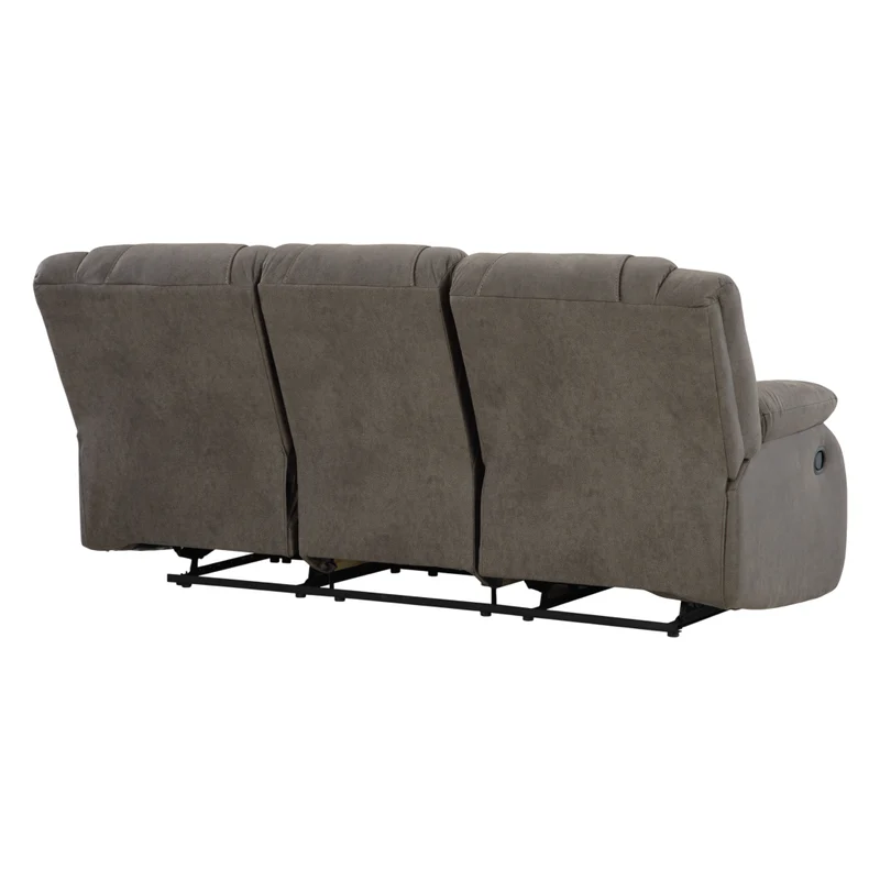 Sofa inclinable aspect cuir brun - First Base