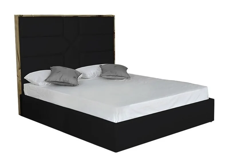 Lit design laiton noir - Linaé