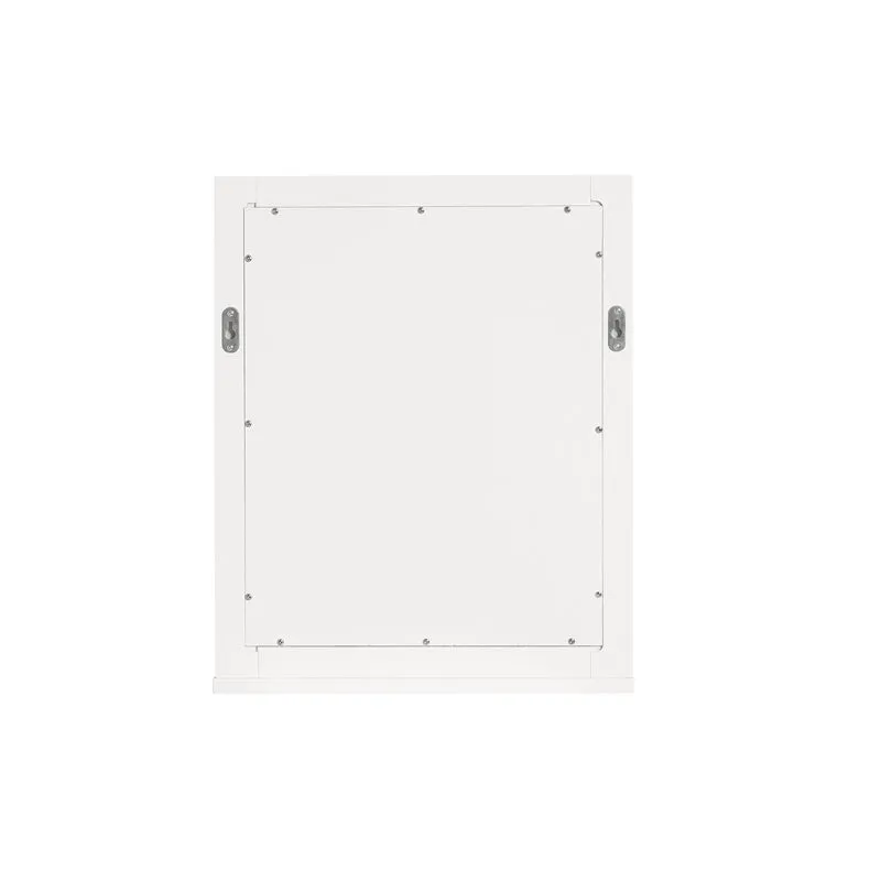 sebuyfr.comG129-W Armoire Murale Salle de Bain avec Miroir, Format Compact, pour Salle de Bain et WC, Rangement Optimisé, Usage Quotidien – L40×P10×H49 cm, Blanc