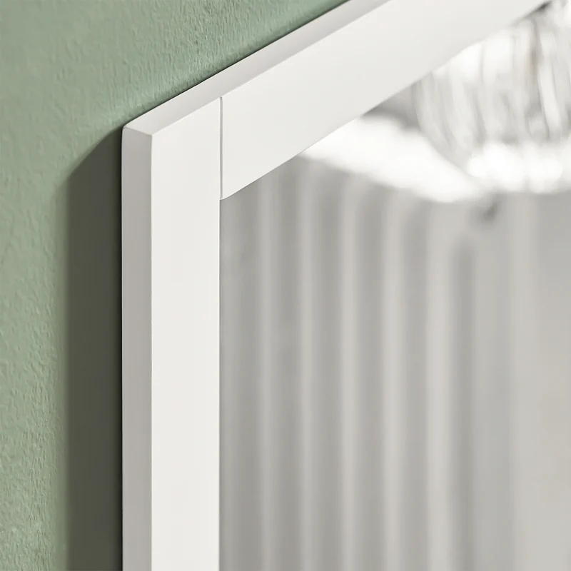 sebuyfr.comG129-W Armoire Murale Salle de Bain avec Miroir, Format Compact, pour Salle de Bain et WC, Rangement Optimisé, Usage Quotidien – L40×P10×H49 cm, Blanc