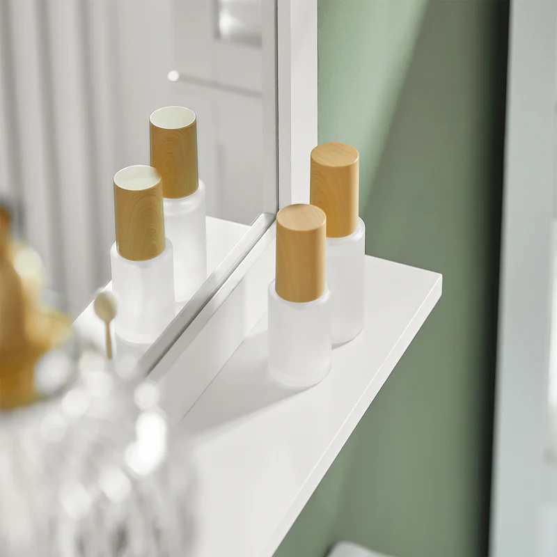 sebuyfr.comG129-W Armoire Murale Salle de Bain avec Miroir, Format Compact, pour Salle de Bain et WC, Rangement Optimisé, Usage Quotidien – L40×P10×H49 cm, Blanc