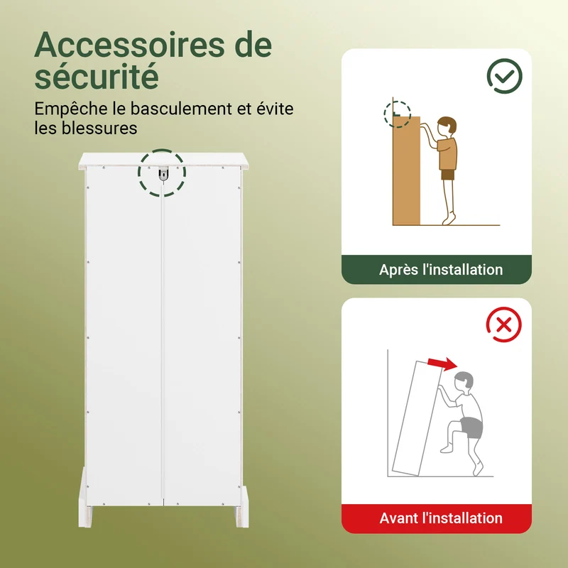 SoBuy BZR207-W Colonne de Salle de Bain avec Tiroir, Étagères Réglables et Placard – L42×P30×H93 cm, Charge 37 kg, MDF E1, Blanc