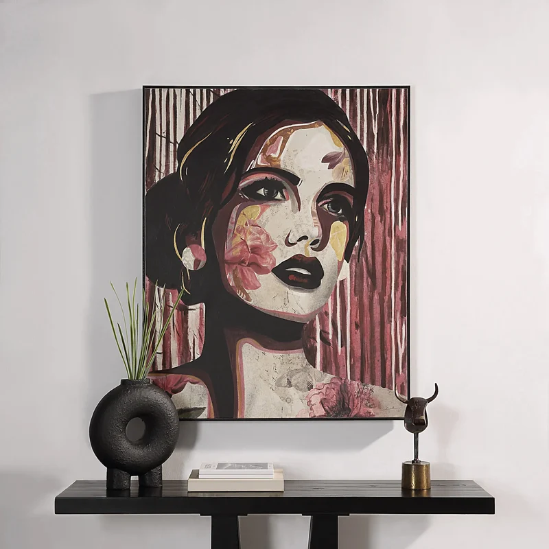 Toile 40 x 50 po avec un cadre noir - Andretta