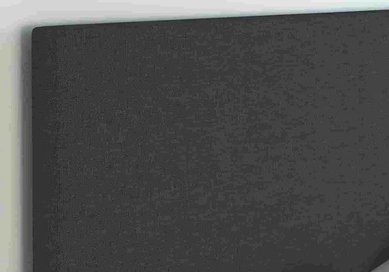 Lit double tissu noir - Soft