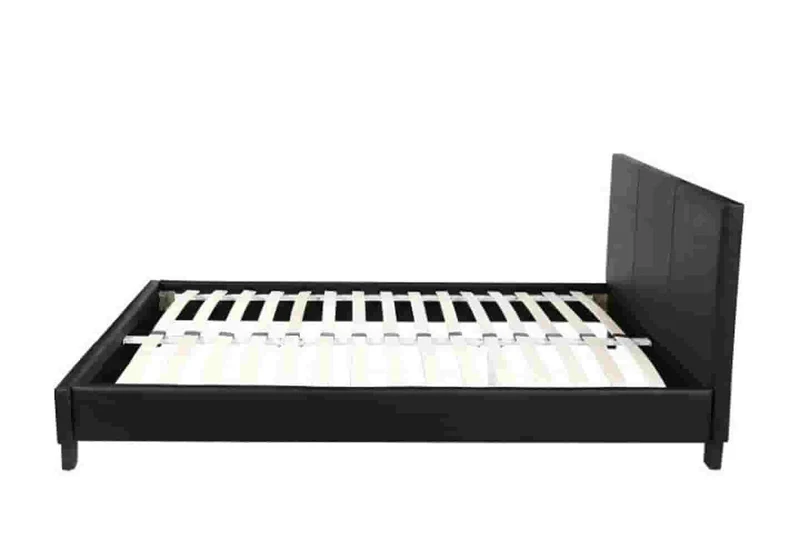 Lit double tissu noir - Soft