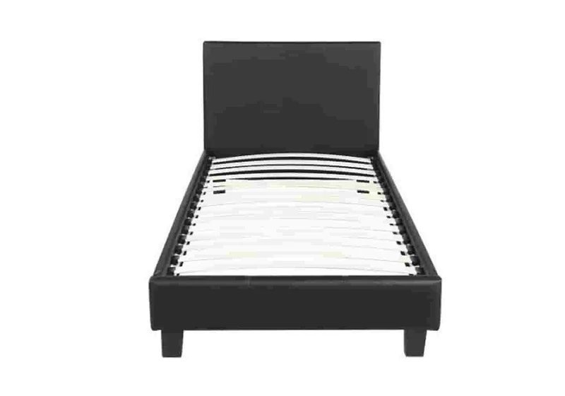 Lit double tissu noir - Soft