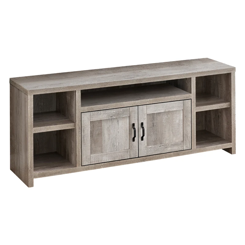 Meuble de télévision en stratifié faux bois à 2 portes - I 2742-2743