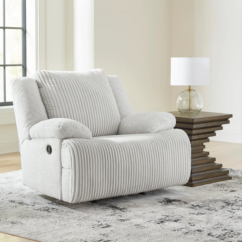 Fauteuil berçant et inclinable en velours côtelé - Top Tier