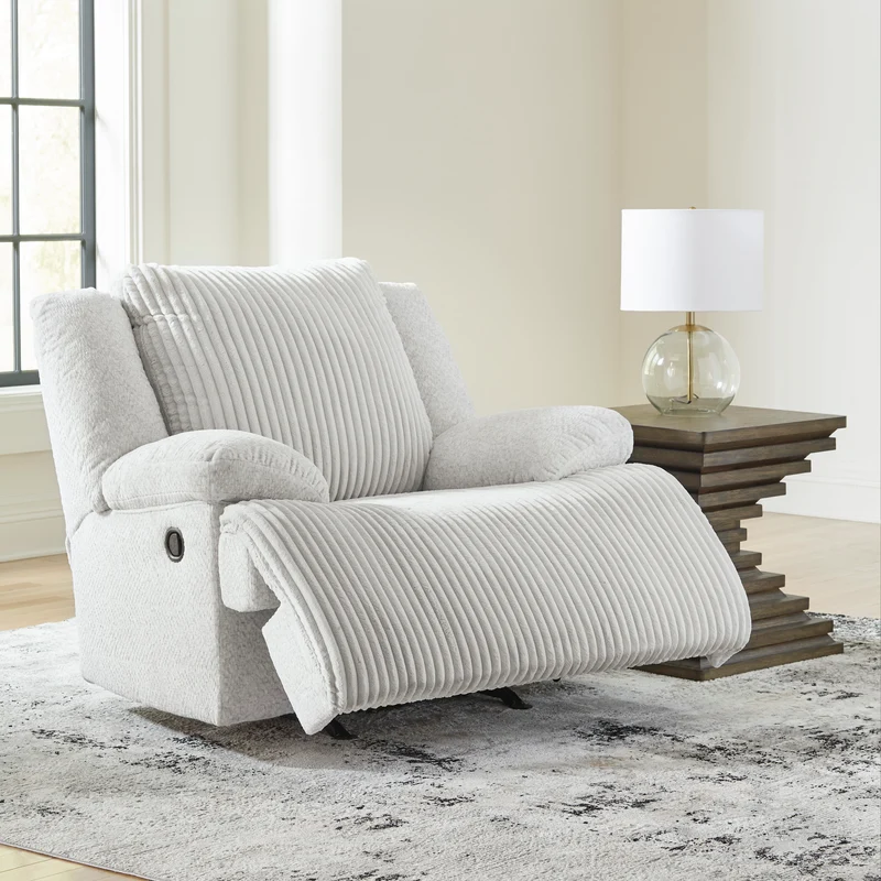 Fauteuil berçant et inclinable en velours côtelé - Top Tier